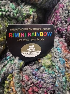 8 Skeins - Plymouth Italian Collection Rimini Rainbow Multicolor Yarn - Color 16
